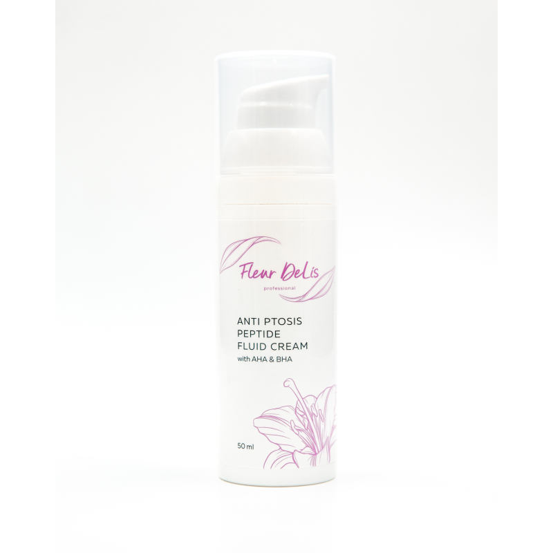 Anti Ptosis Peptide Fluid Cream with AHA and BHA - Лифтинговый крем-флюид для всех типов атоничной кожи лица, шеи и декольте
